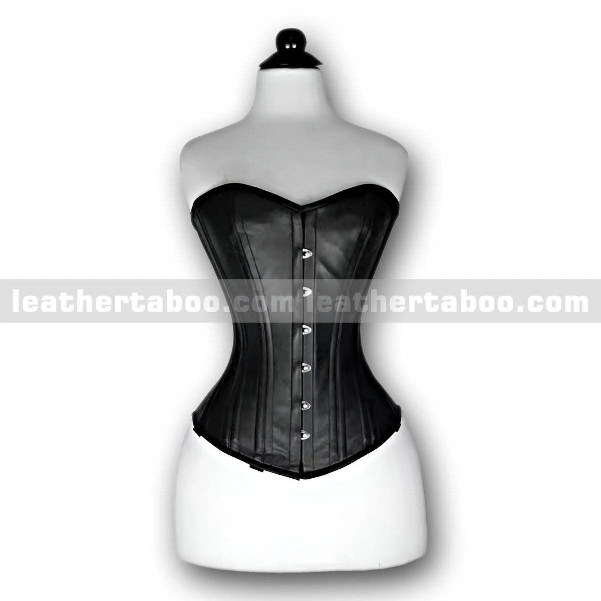 Premium Sheepskin Leather Overbust Corset for Women - leather taboo