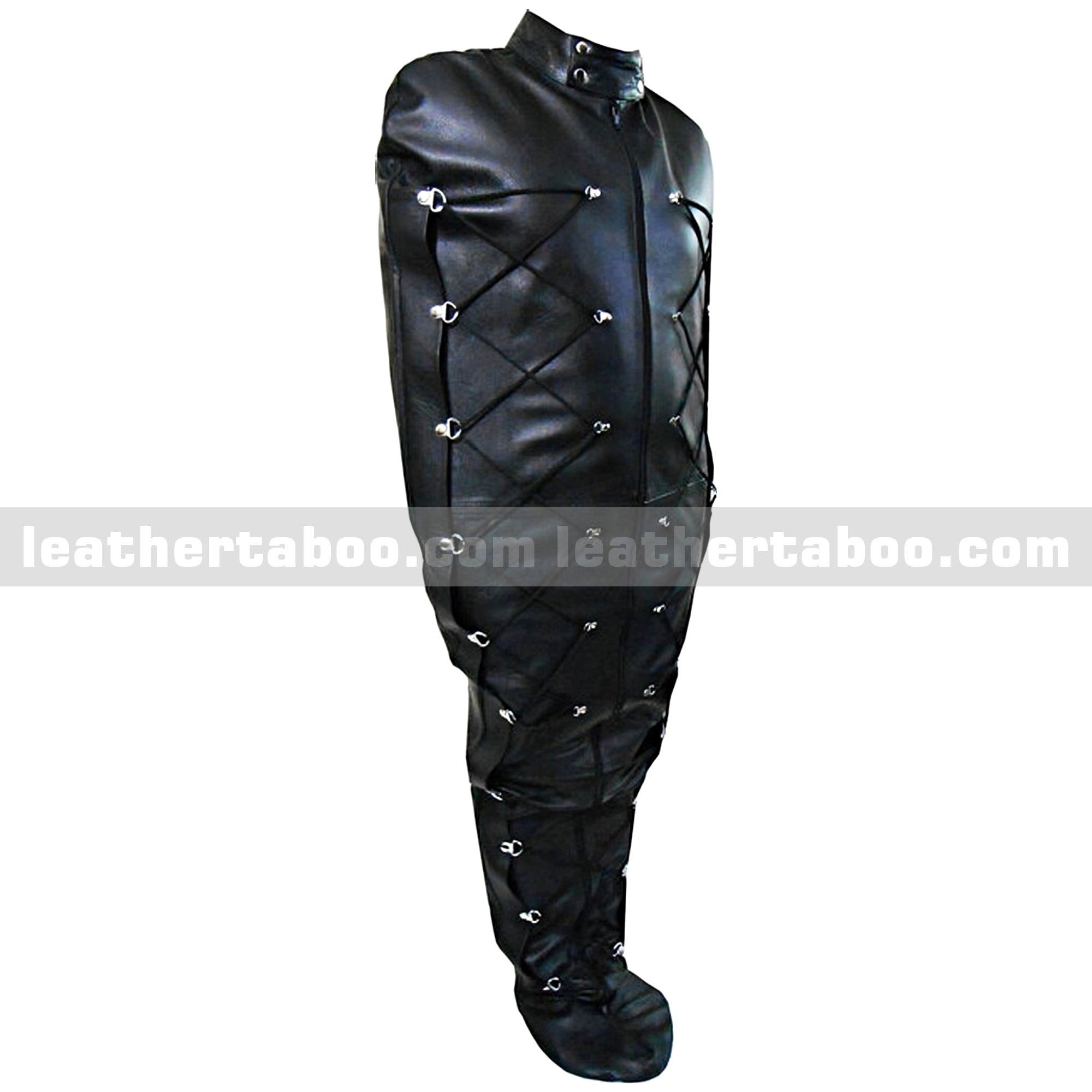 Handmade-Leather-Sleepsack-Bondage leather taboo