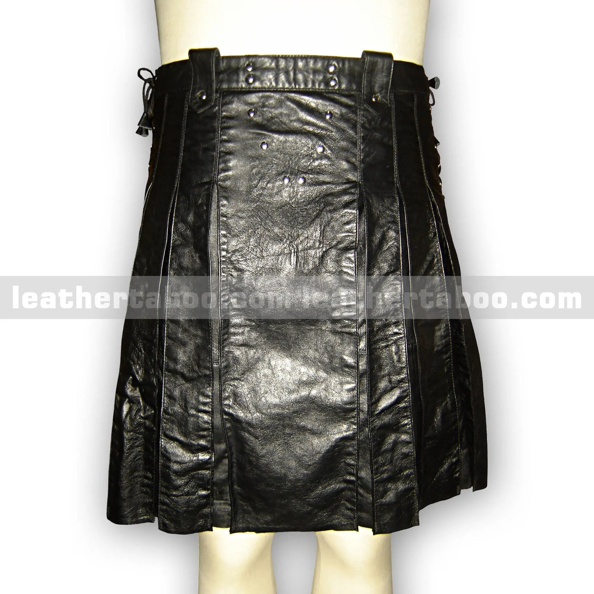 Men's Premium Sheepskin Leather Kilt Skirt – Modern Utility-Inspired Design - Leather taboo