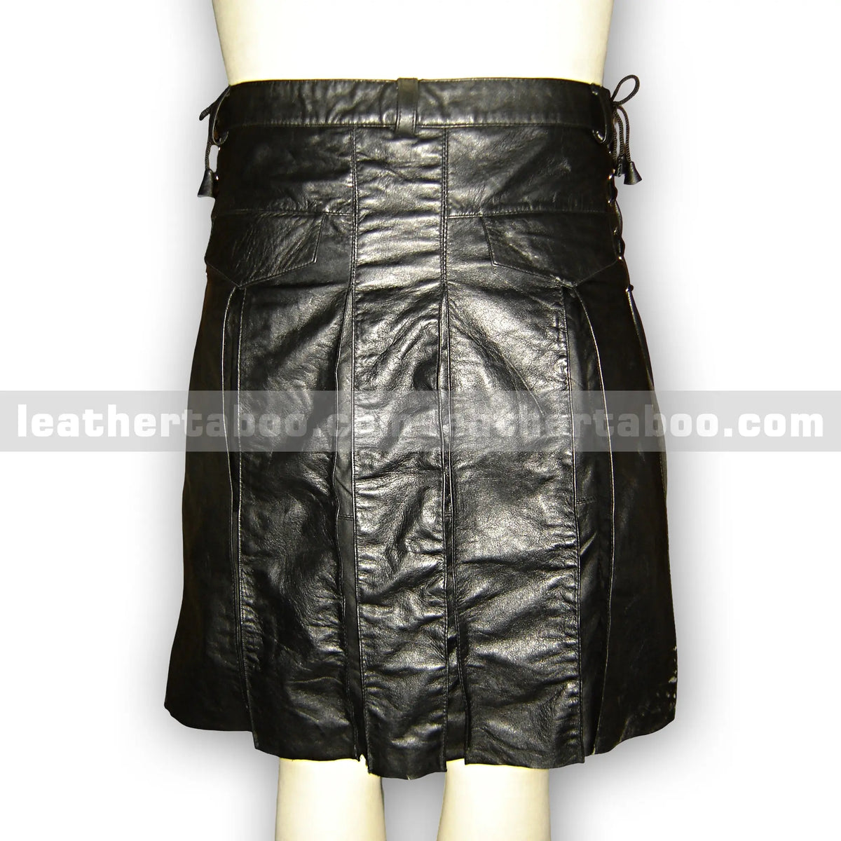 Men's Premium Sheepskin Leather Kilt Skirt – Modern Utility-Inspired Design - Leather taboo