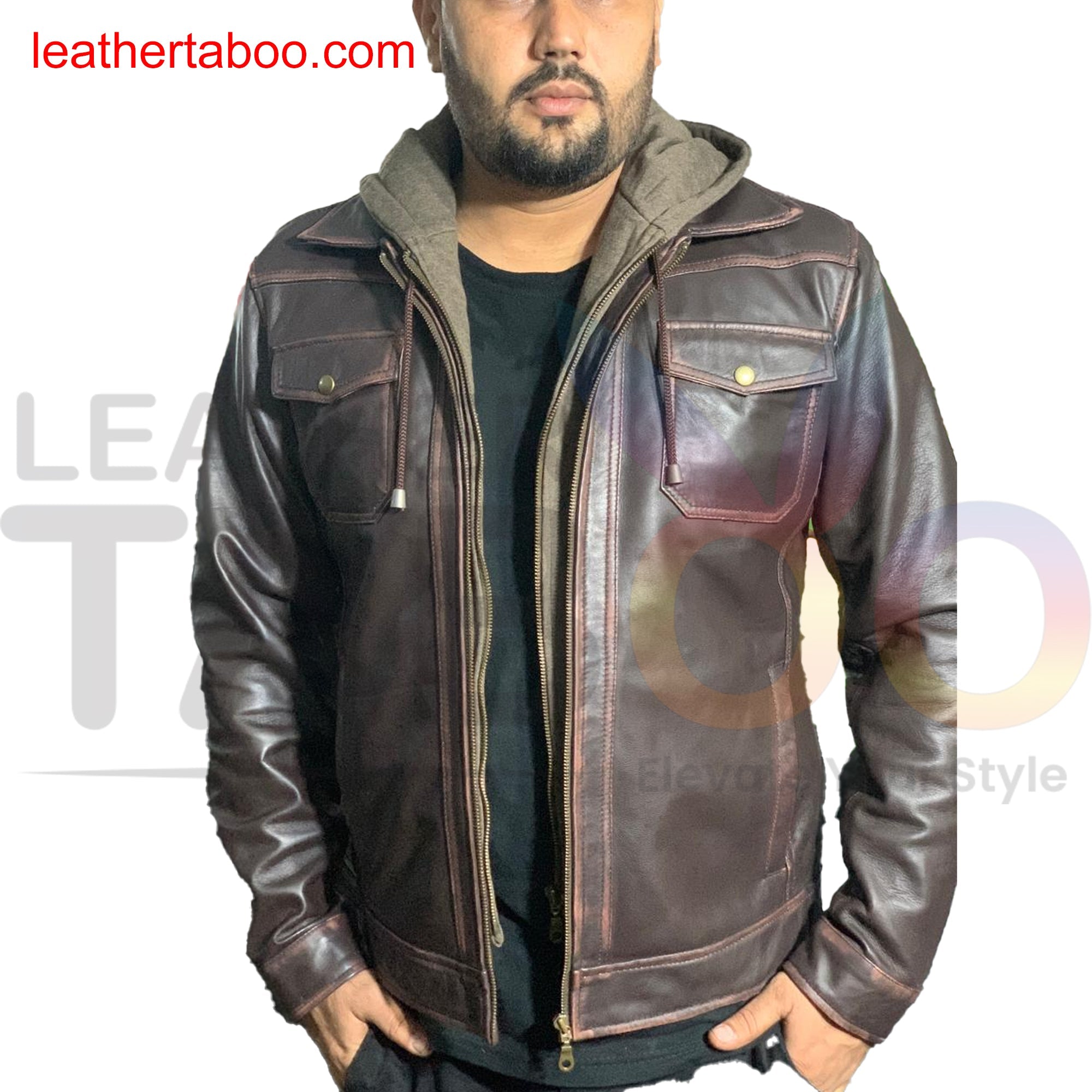 Jackets for Men, Mens Leather Jackets Winter New Casual Motorcycle leather taboo