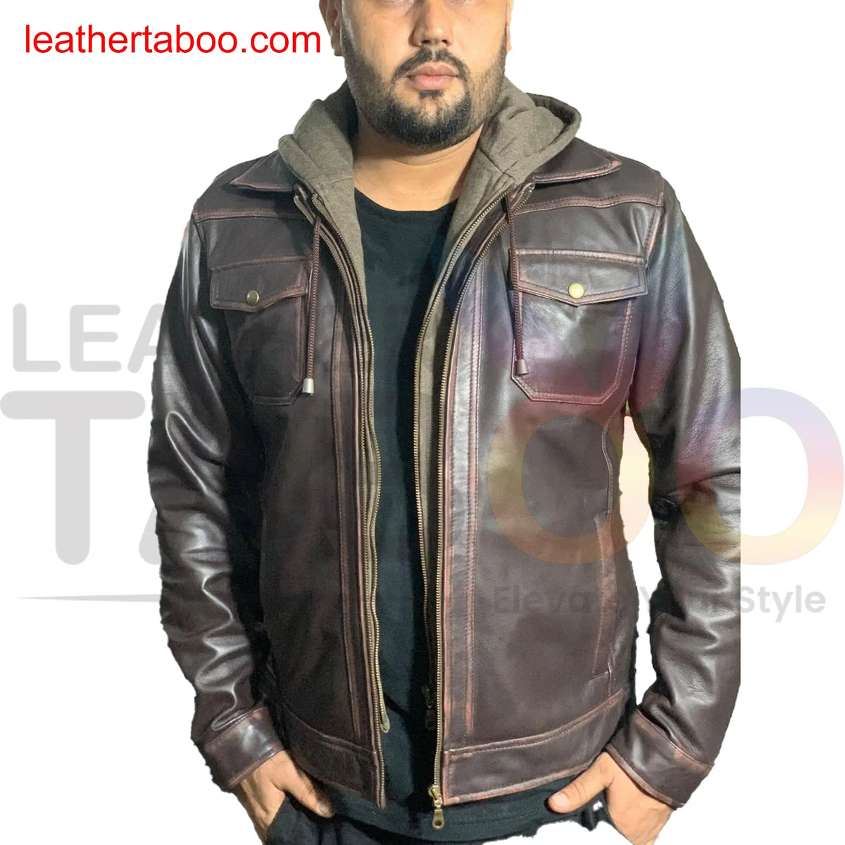 Jackets for Men, Mens Leather Jackets Winter New Casual Motorcycle leather taboo