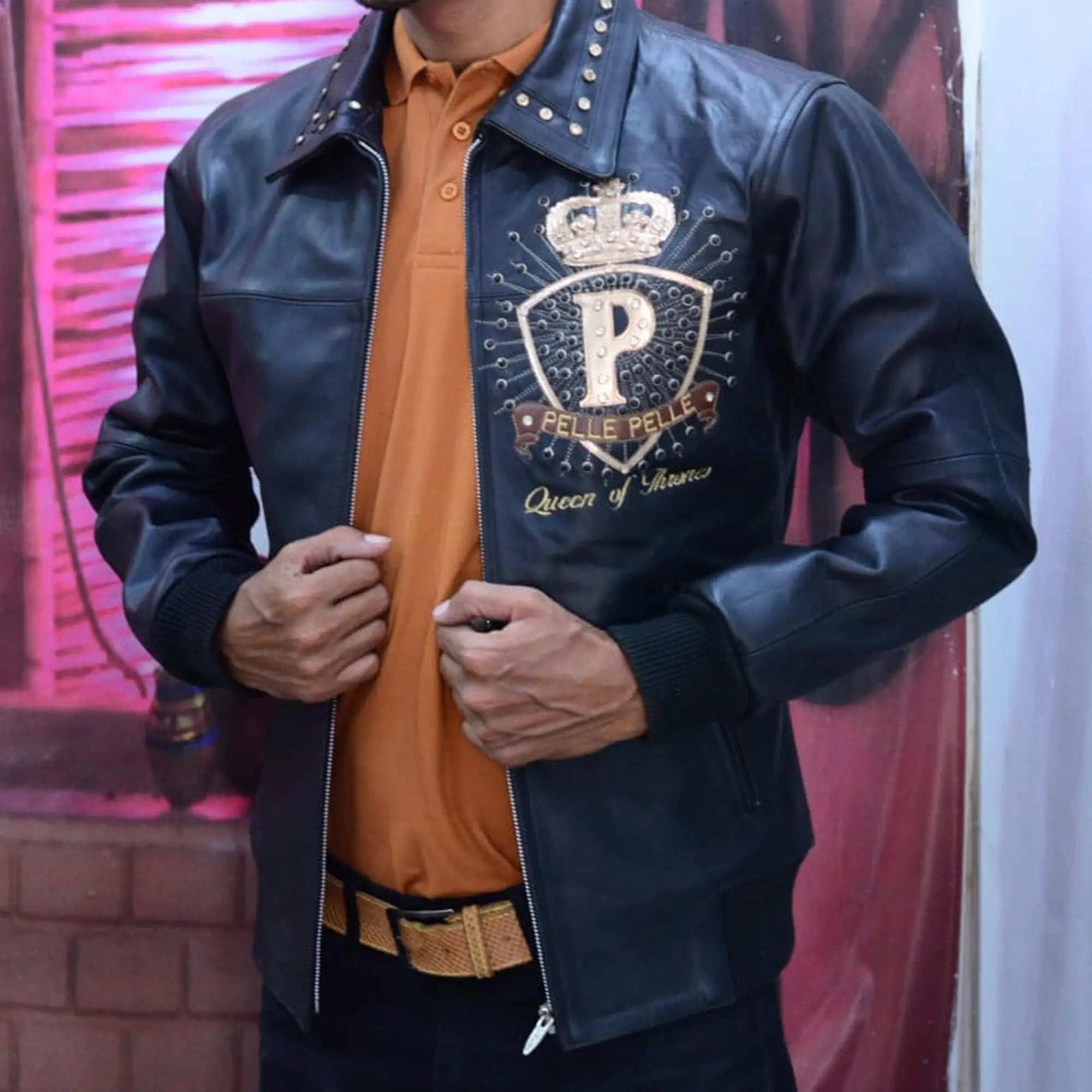 Pelle Pelle Greatest Of All Time Real Leather Jacket leathertaboo.com