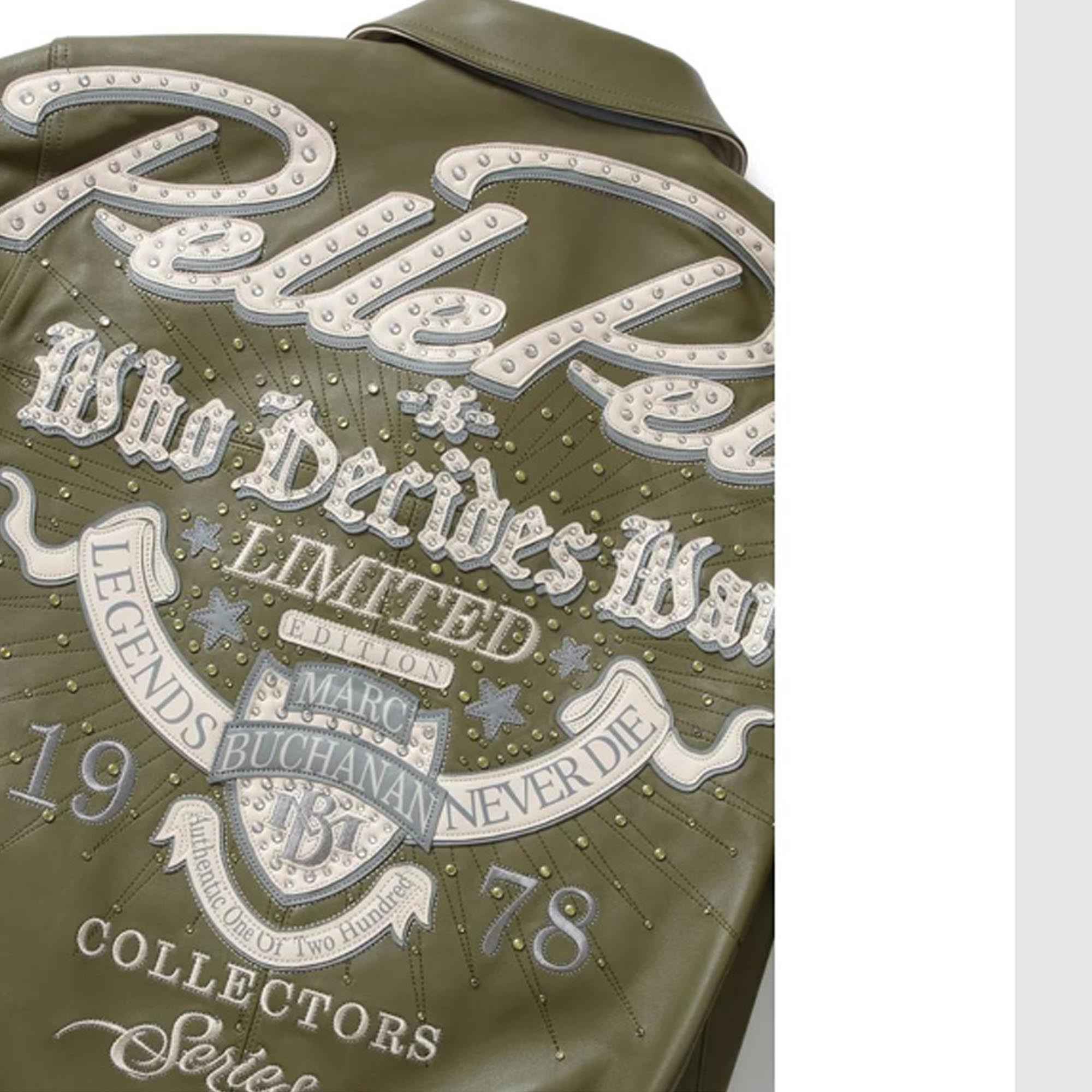 Pelle Pelle Greatest Of All Time Marc Buchanan Olive Jacket (Copy)