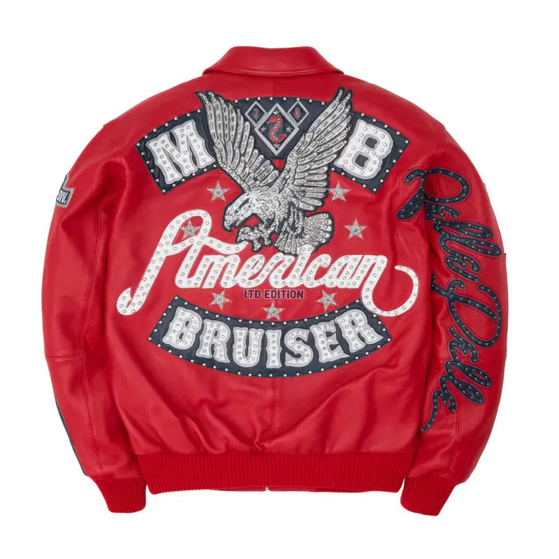 Pelle Pelle American Bruiser Red Leather Jacket