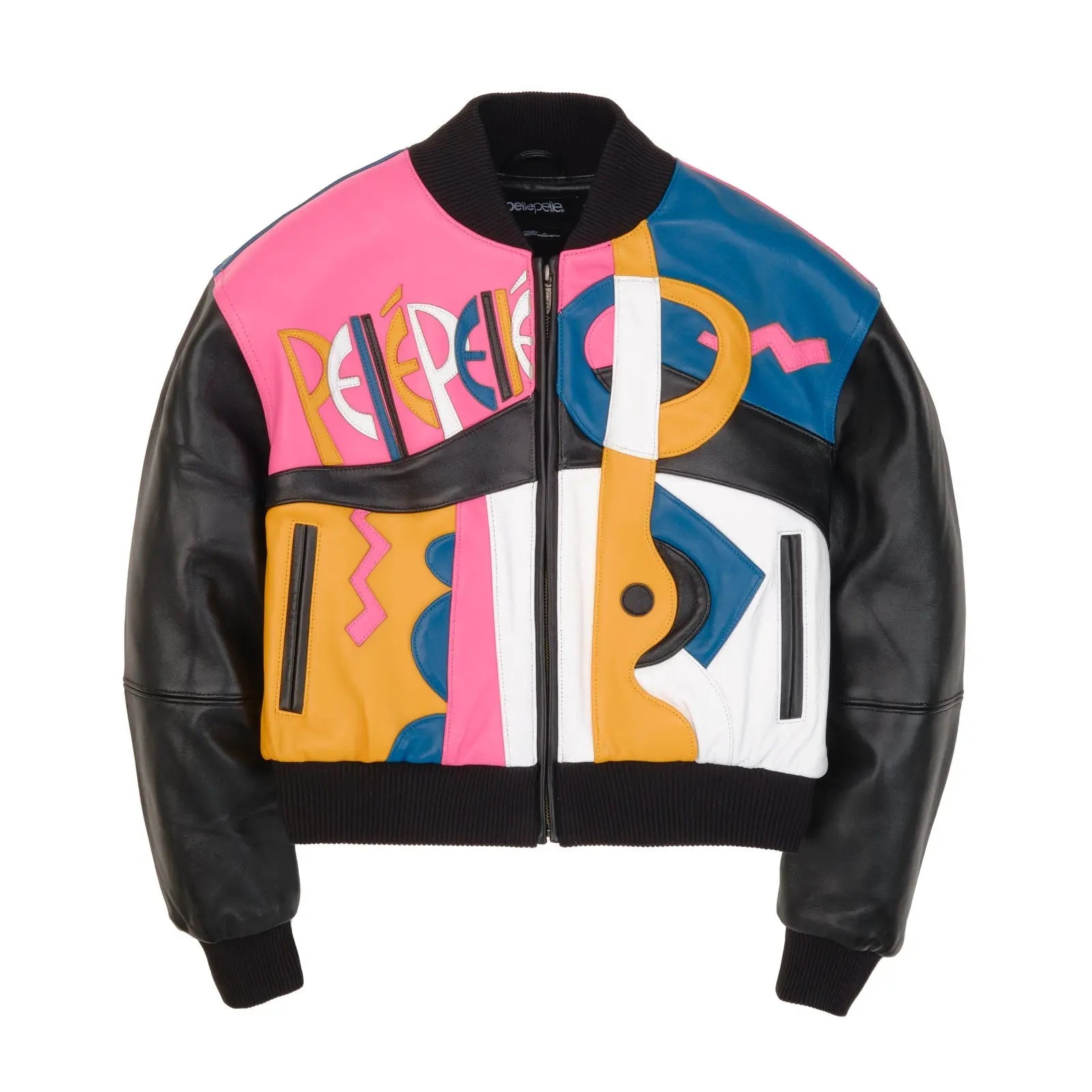 Womenโs Premium Pelle Pelle Cowhide Leather Jacket โ Colorful Designer Streetwear - Leather taboo
