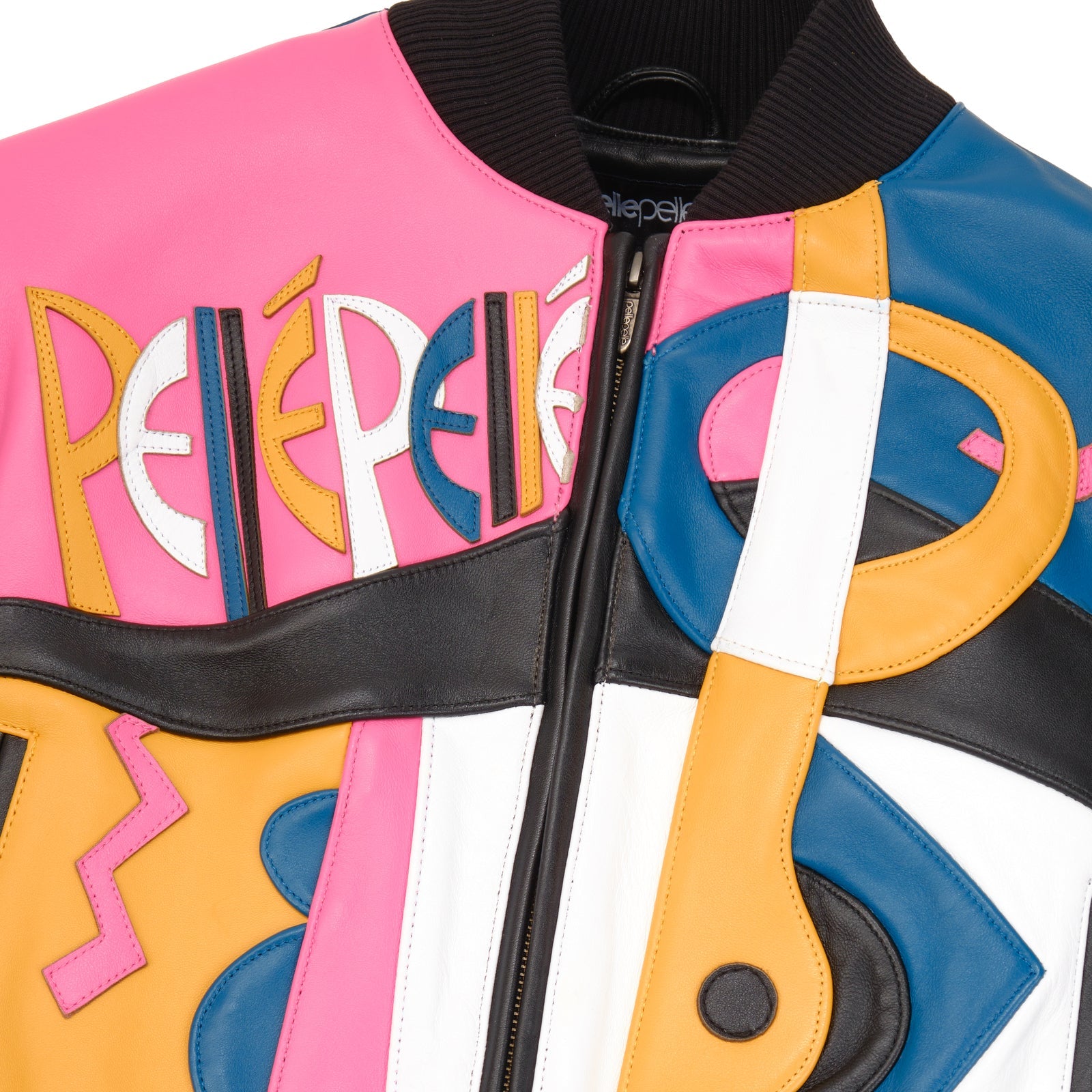 Women’s Premium Pelle Pelle Cowhide Leather Jacket – Colorful Designer Streetwear