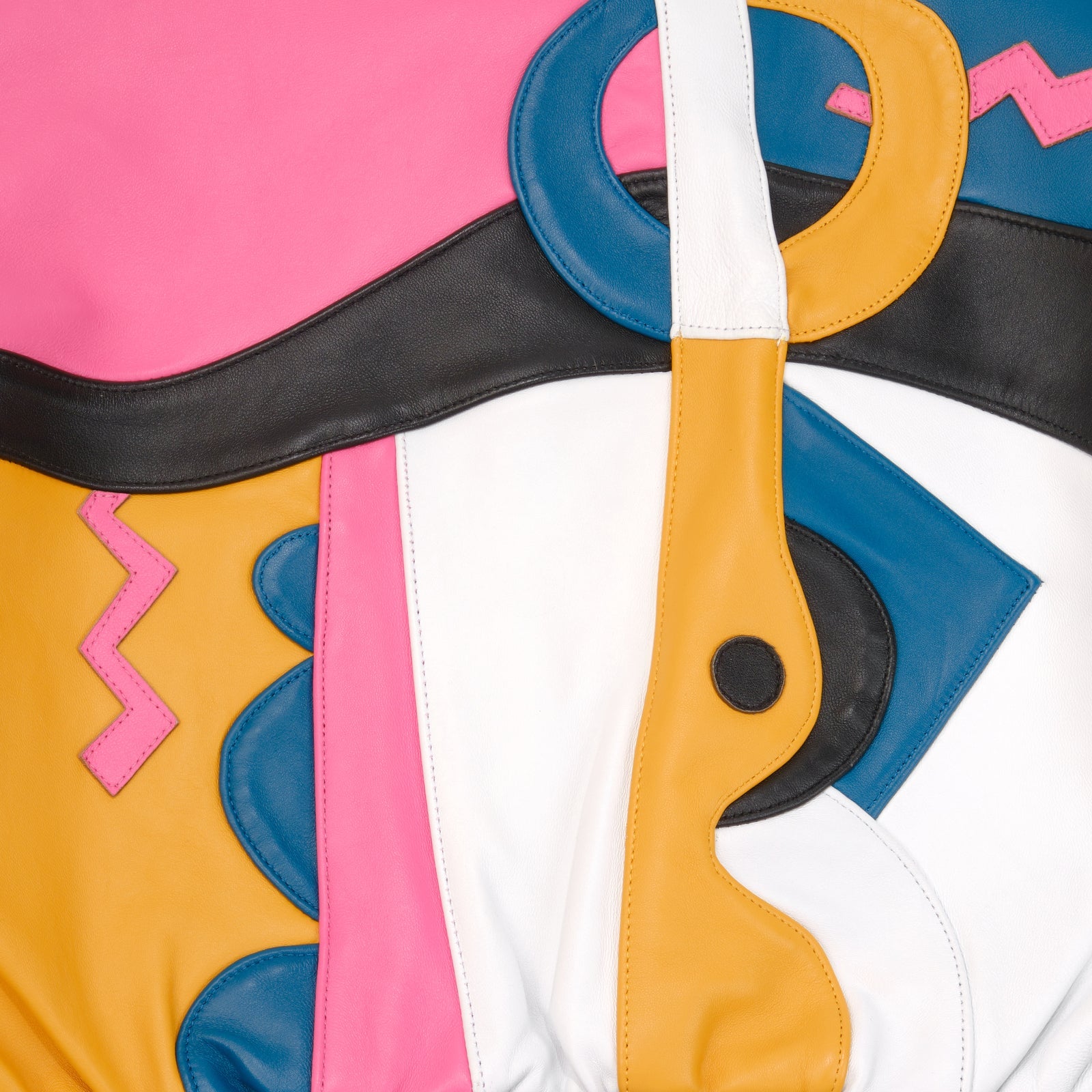Women’s Premium Pelle Pelle Cowhide Leather Jacket – Colorful Designer Streetwear