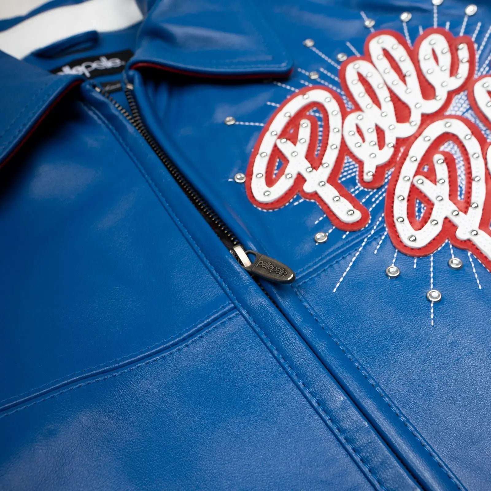 Men’s Pelle Pelle Blue Premium Cowhide Leather Jacket – Designer Outerwear - Leather taboo