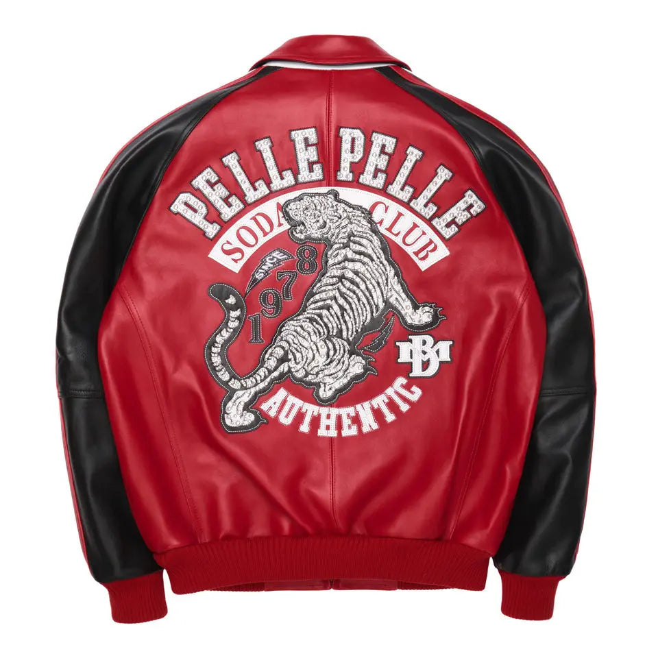 Calf Leather Pelle Pelle Soda Club Tiger Jacket - Leather taboo
