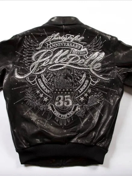 Pelle Pelle 35th Anniversary Black Leather Jacket leathertaboo.com