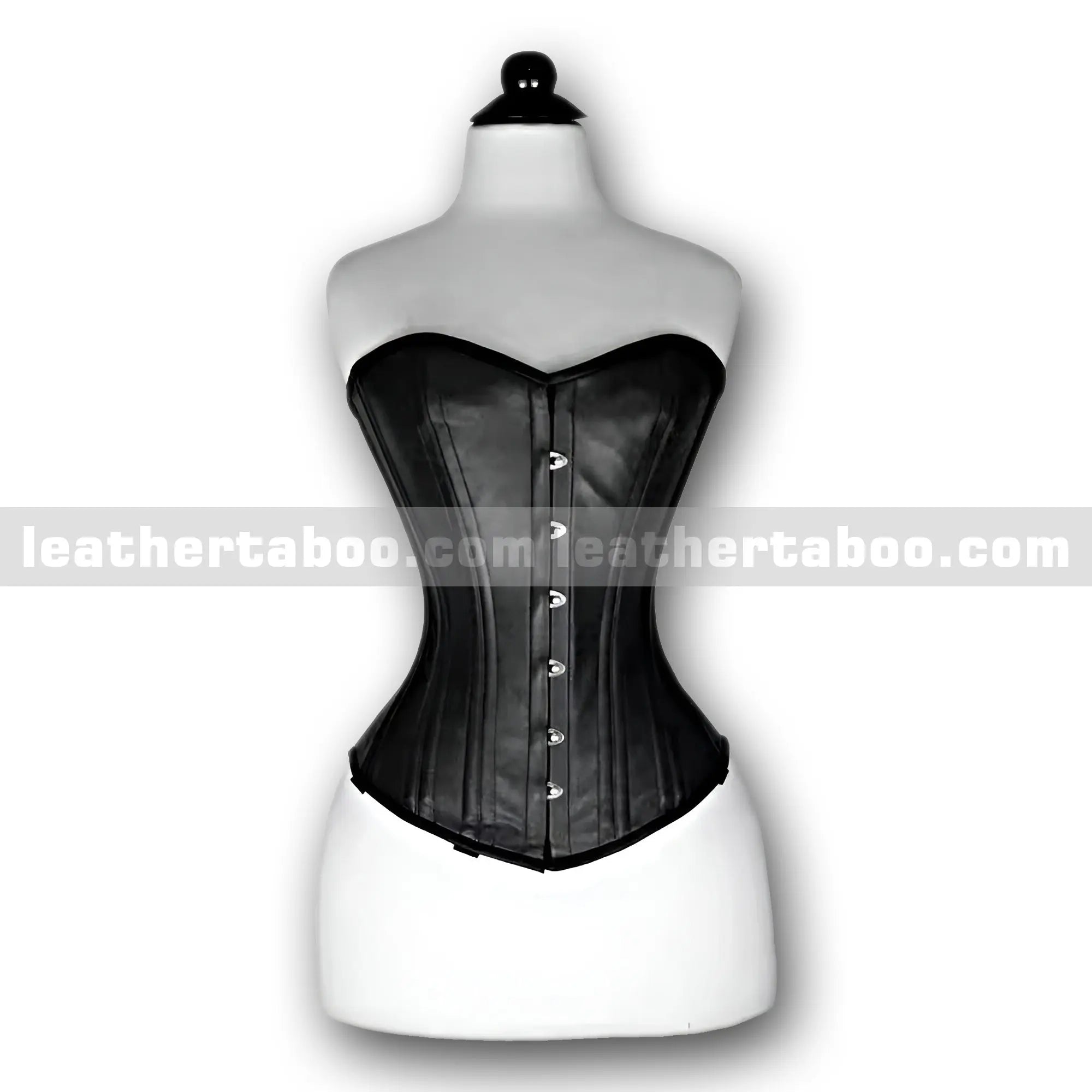 Premium Sheepskin Leather Overbust Corset for Women - Leather taboo