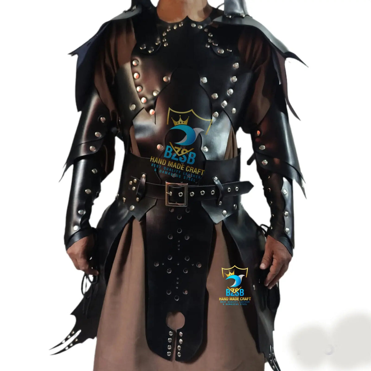 Men’s Leather Cuirass Armor Medieval Roman Breastplate Viking LARP Cosplay Costume – Handcrafted Warrior Gear
