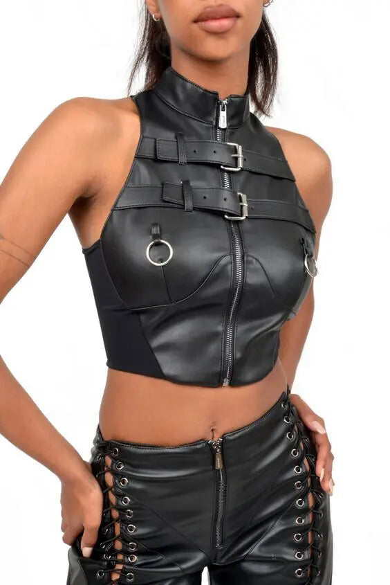 Women's Real Sheepskin Soft Stylish Leather Top