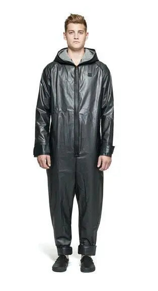 Men’s Premium Leather Catsuit (2-Way Zipper Bodysuit / Long Sleeve Jumpsuit)