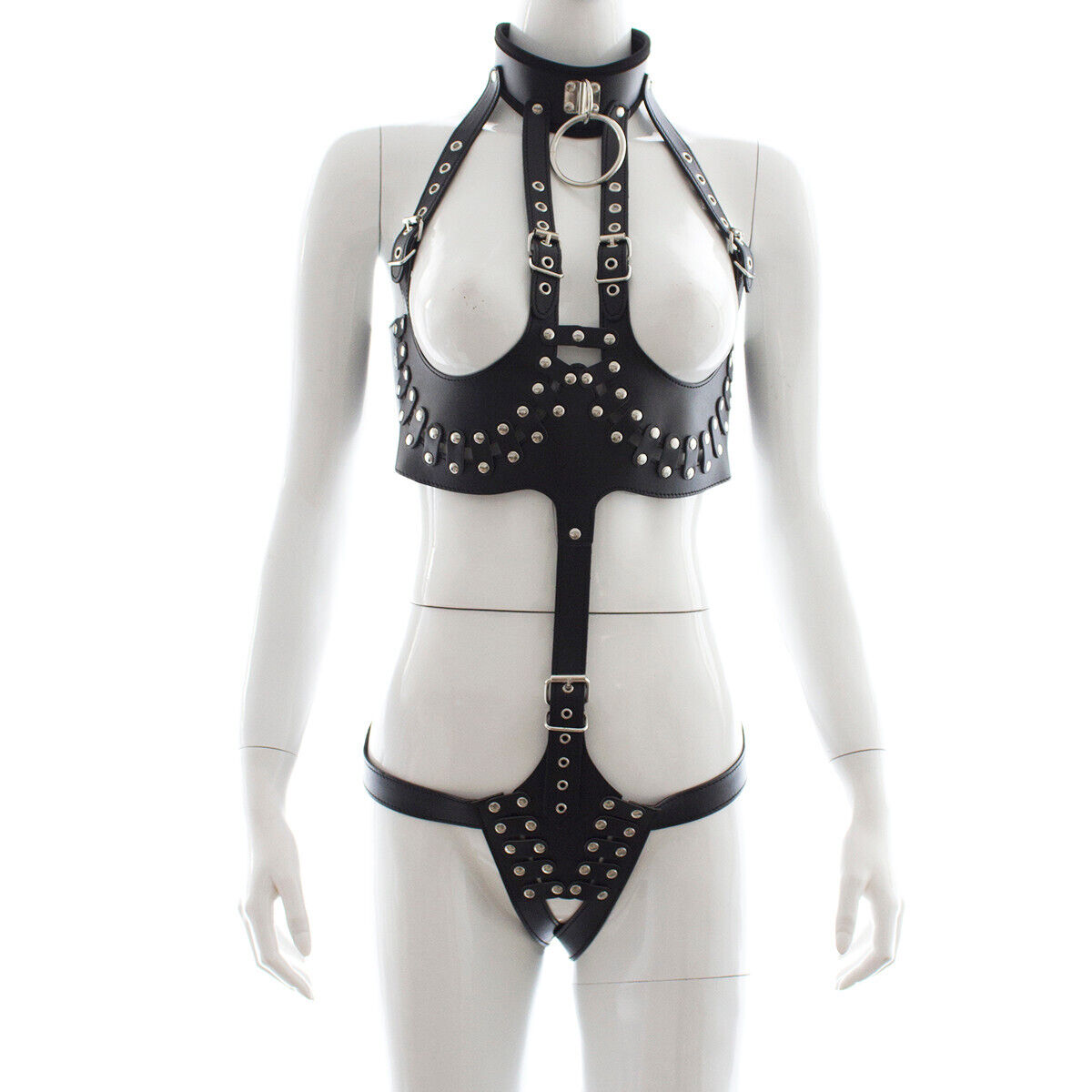 Sexlady Lingerie Set Leather Black Queen Dress Sex Toys Leather Suit Flirting