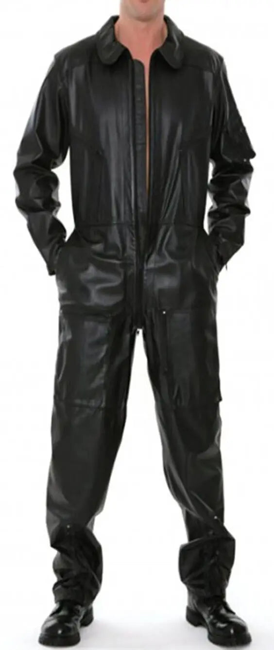 Men's Superb Real Sheepskin leather overall - Stylish Suit