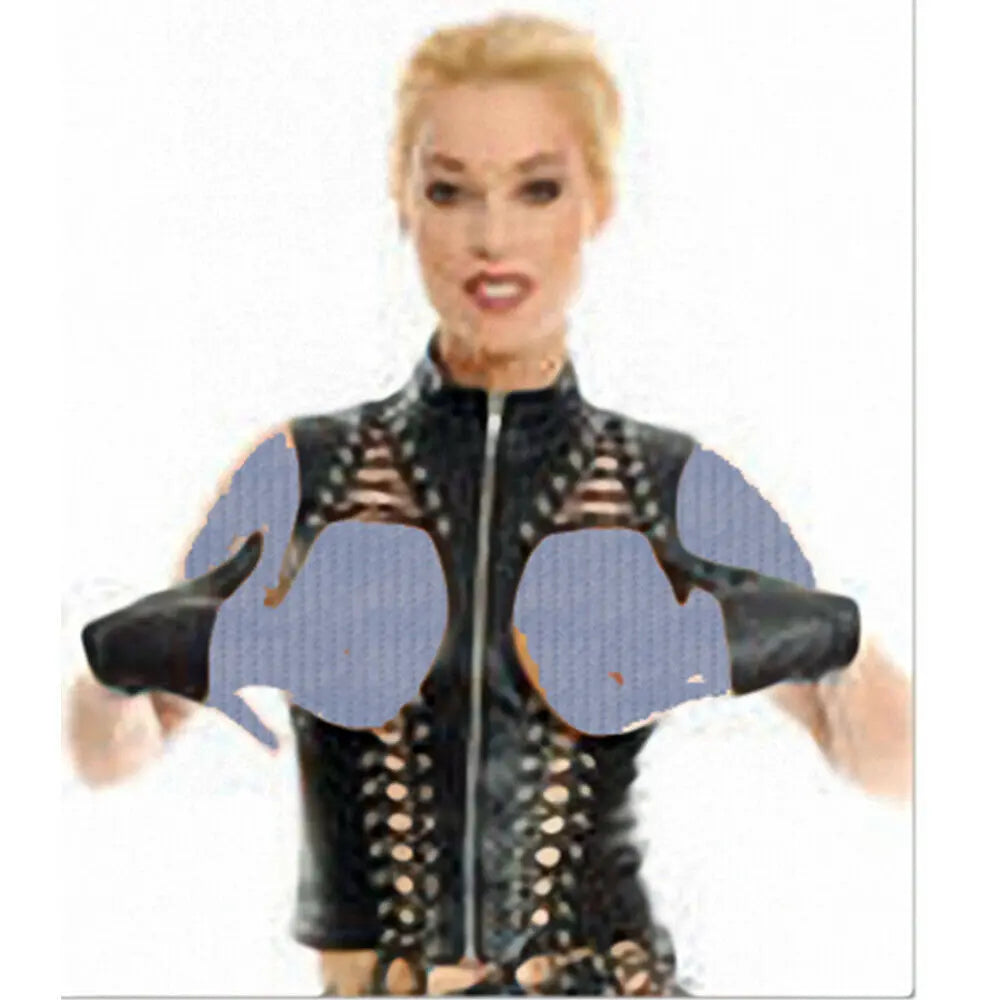 Woman's Real Sheepskin Leather Bondage Stylish Lacing Dress