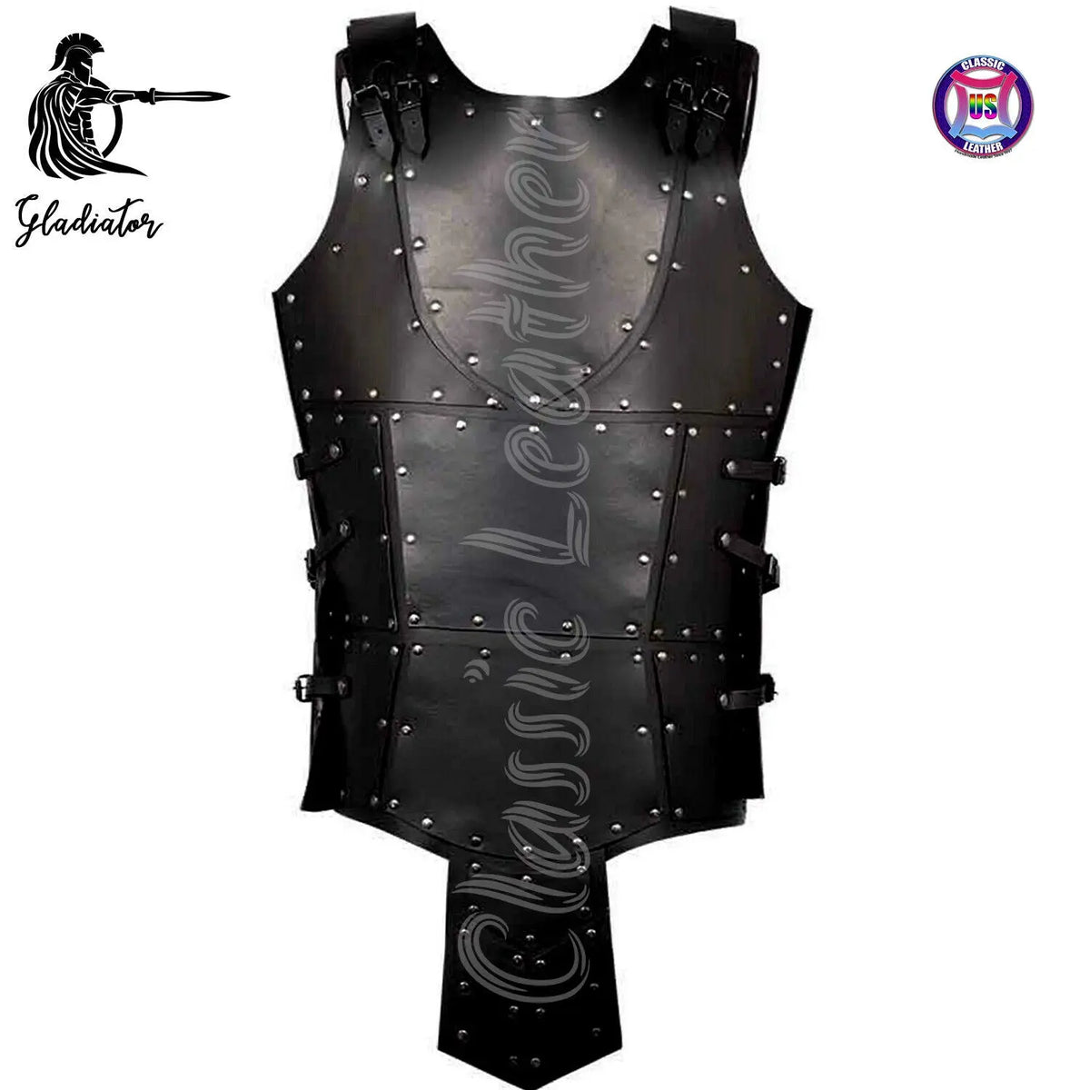 Medieval Knight Cosplay Viking Renaissance LARP Warriors Leather Armor With Breastplate