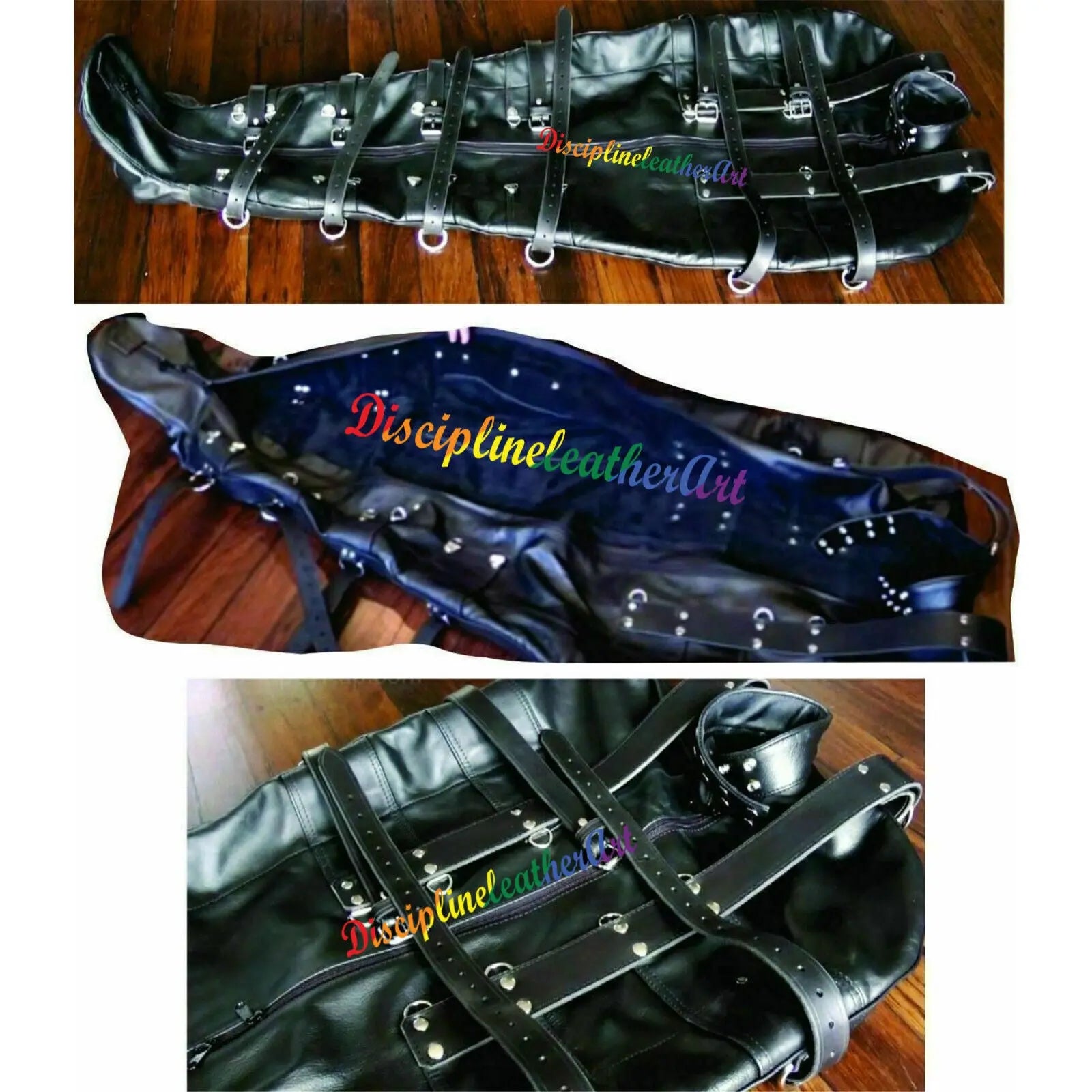 Real Leather Sleeping Bag - Bondage Body Bag - BDSM Mummy Seductive Restricted Genuine