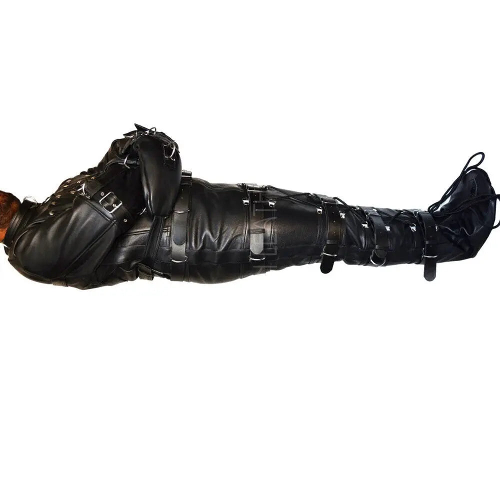 Cow leather Sleep Sack Bondage Body Bag Bdsm Mummy Seductive Restricted Bondage