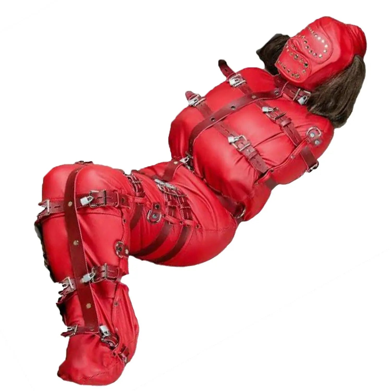 Genuine Leather Bondage Restraint Bodysuit Sleep Sack BDSM Fetish Body Bag – Premium Statement Wear