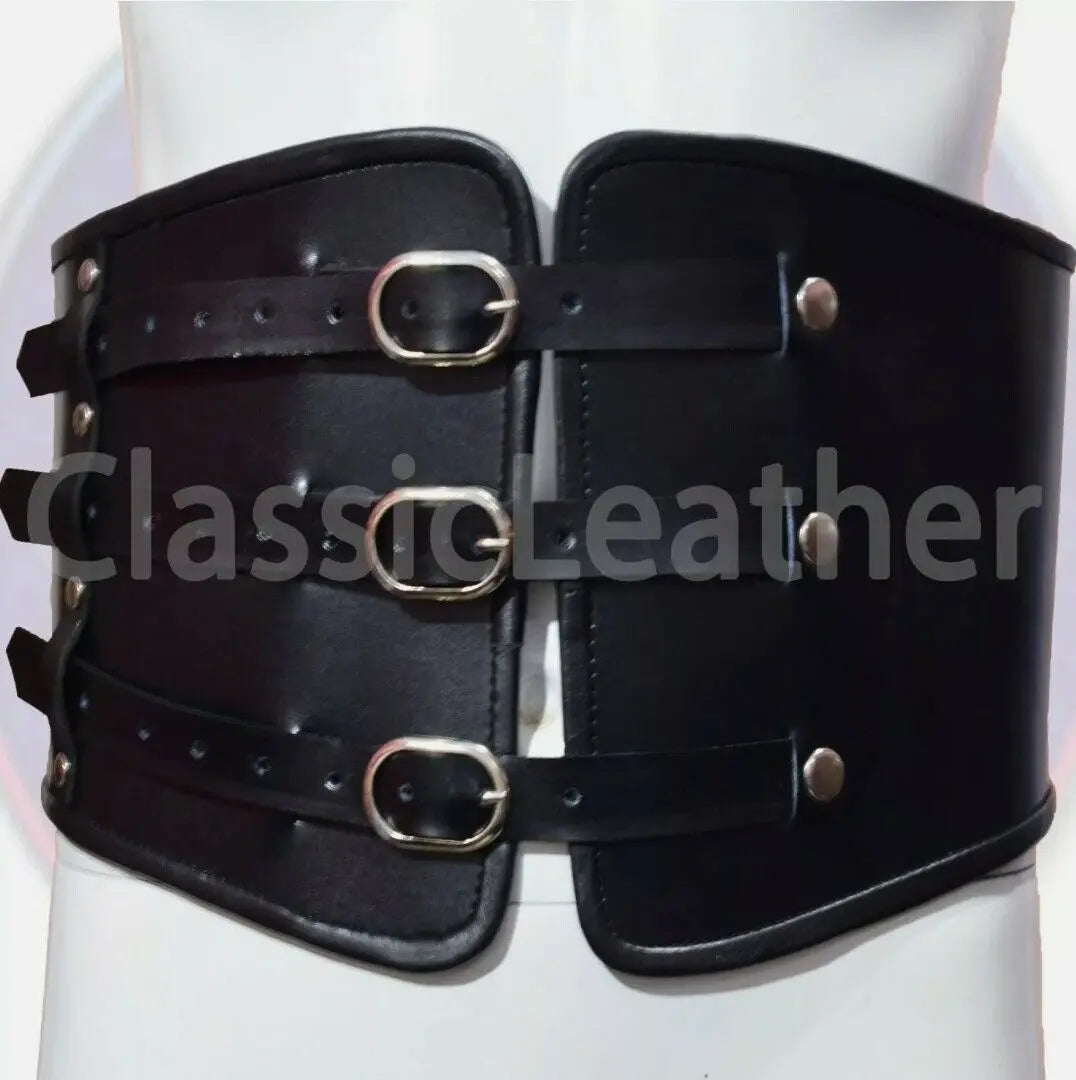 Real Leather Waist Belt - Kidney Belt For Bikers - Vintage Heavy Duty Waist Band