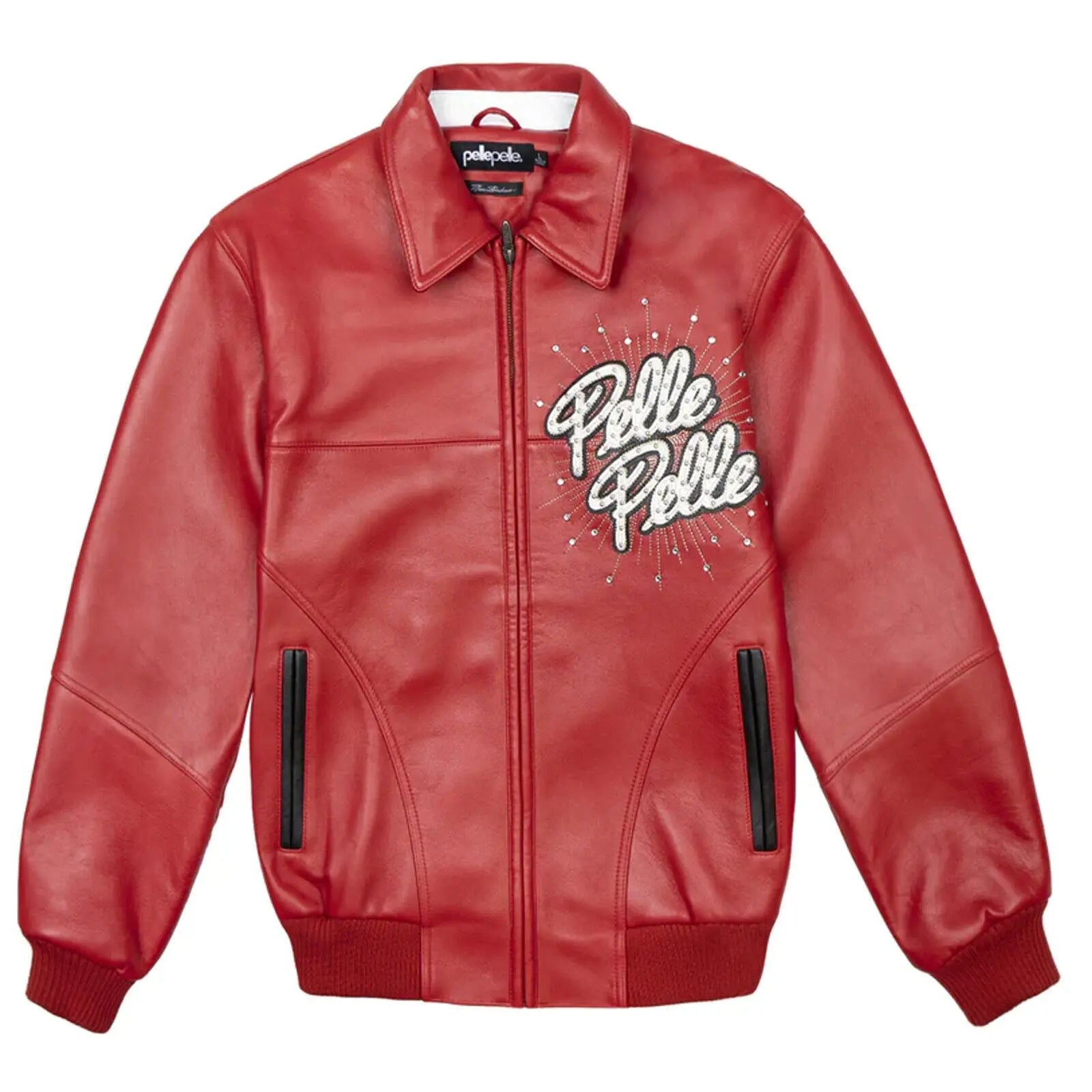 Premium Pelle Pelle Red Leather Jacket