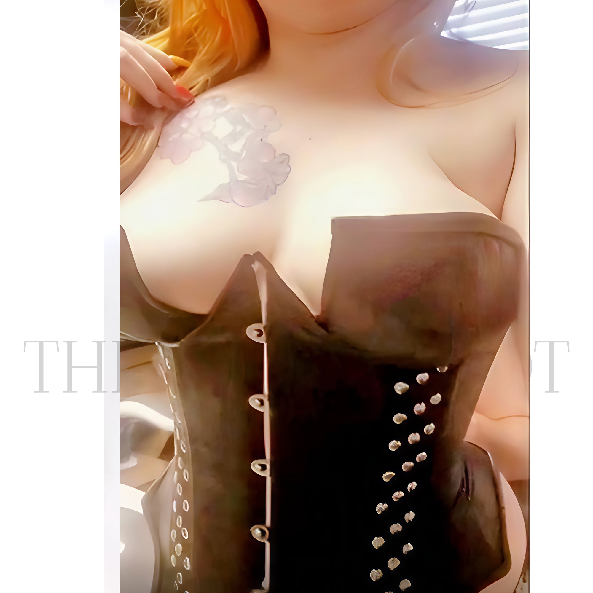 Real Sheep Skin Leather Woman Corset Gift For Her - Leather taboo