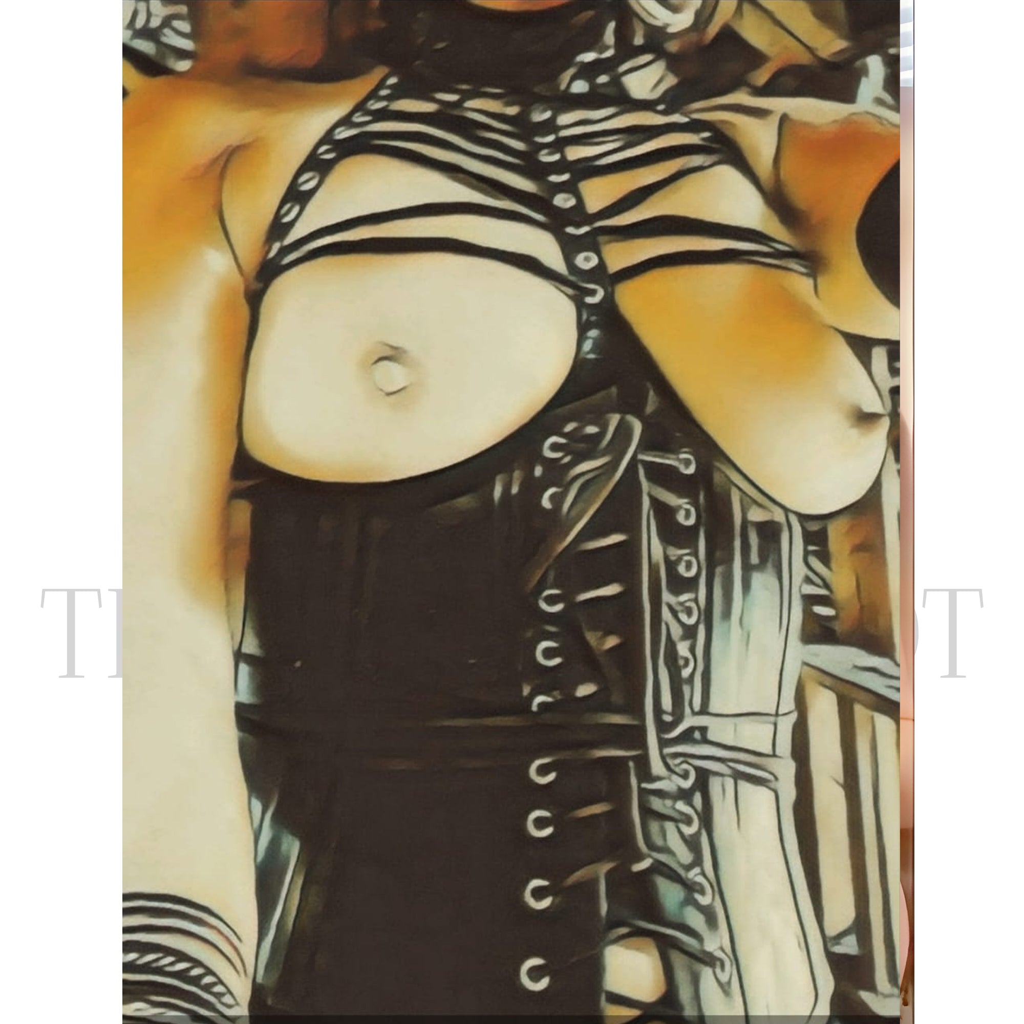 Handmade Real Leather Corset OverBust Lace up Corset Steel Bones Leather bustier