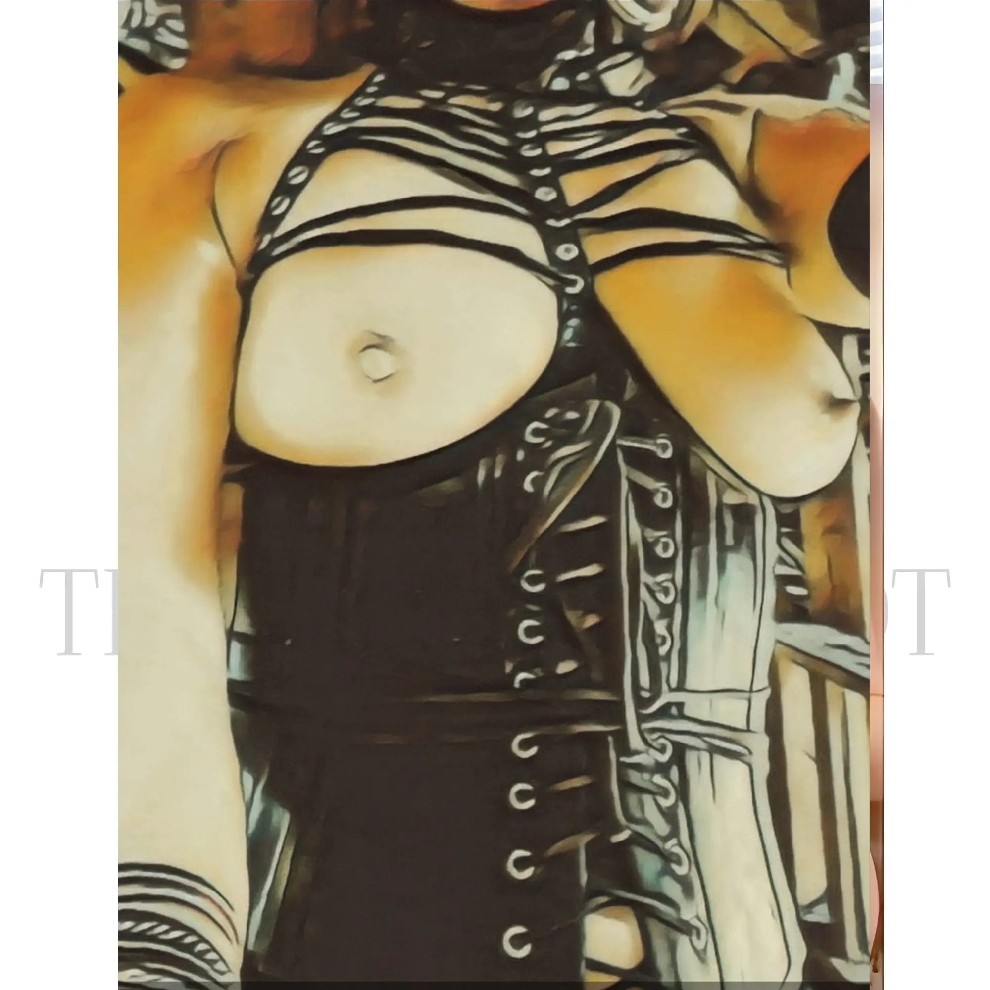 Handmade Real Leather Corset OverBust Lace up Corset Steel Bones Leather bustier - Leather taboo
