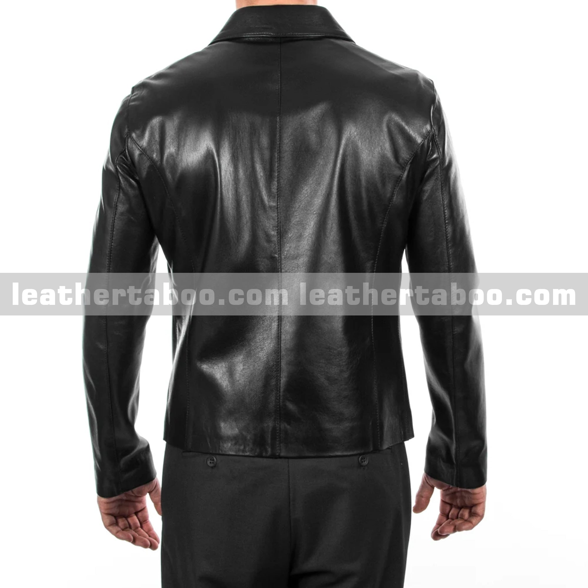 Men's Black Zip-Up Leather Jacket | Premium Sheepskin | Classic Style Outerwear for Urban & Casual Looks | LeatherTaboo
