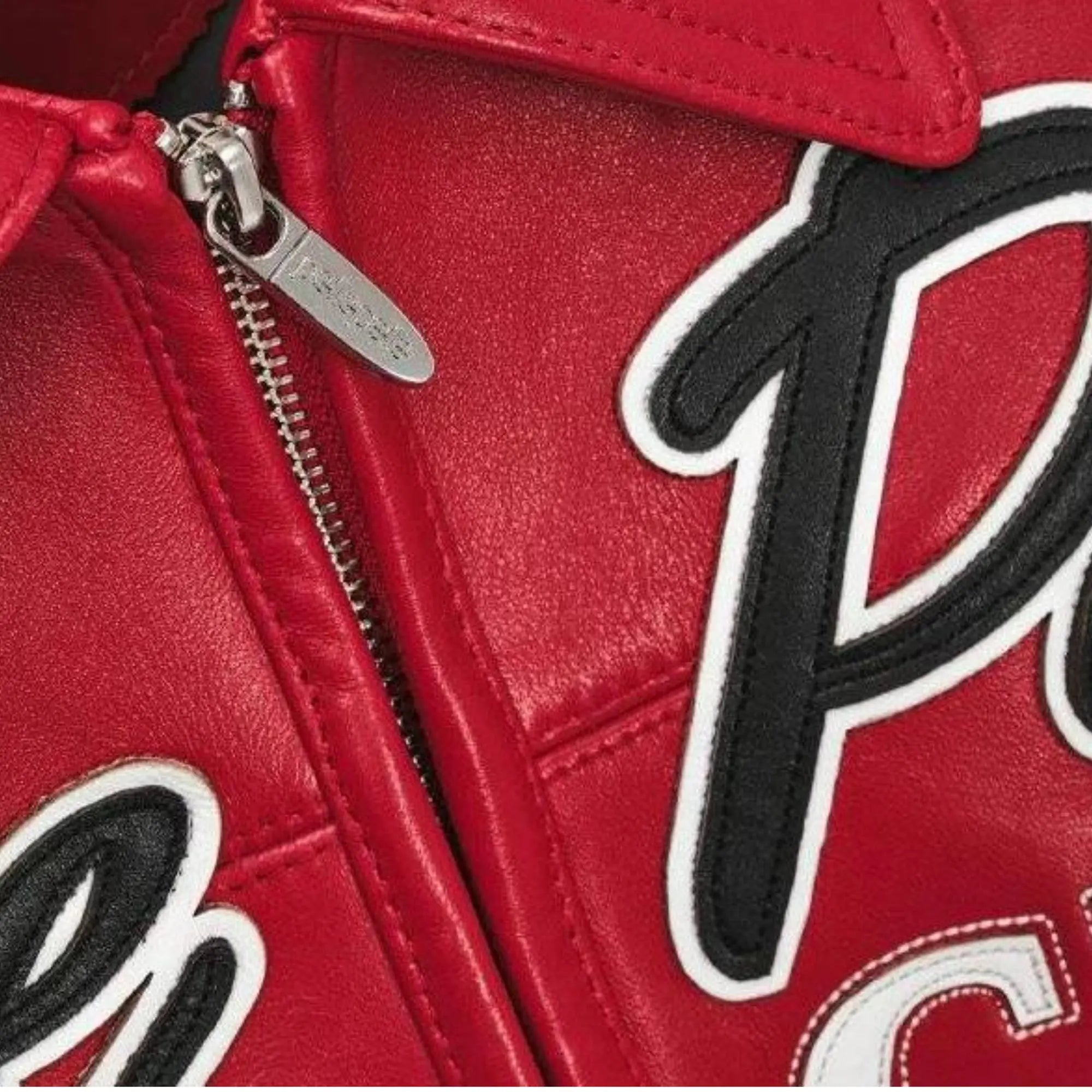 Premium Red Pelle Pelle Soda Club Cowhide Leather Jacket for Men | Iconic 78 Bomber Design with Black Shoulder Detailing - Leather taboo