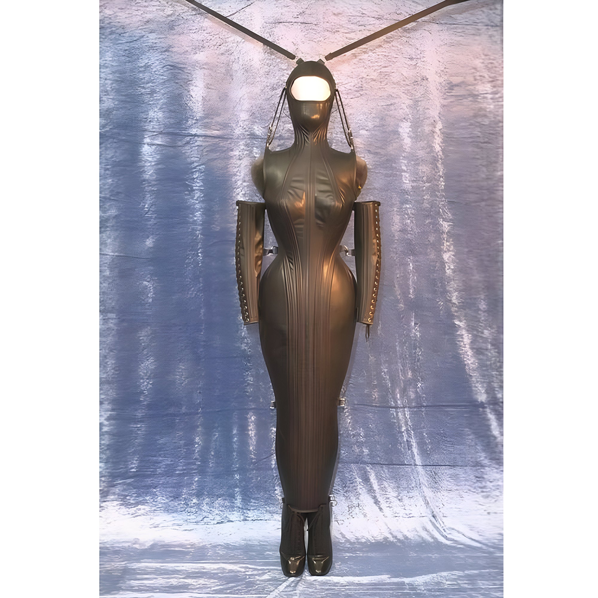 REAL LEATHER WOMEN DRESS MAGIC DOMINA DRESS CORSET - Leather taboo