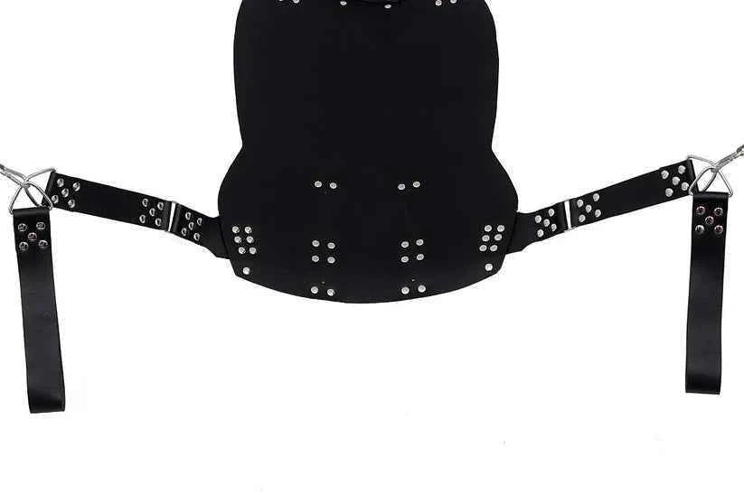 Premium Handmade Black Leather Swing – Heavy-Duty Hanging Sling for Intimate Couples Play – Durable & Stylish Adult Hammock