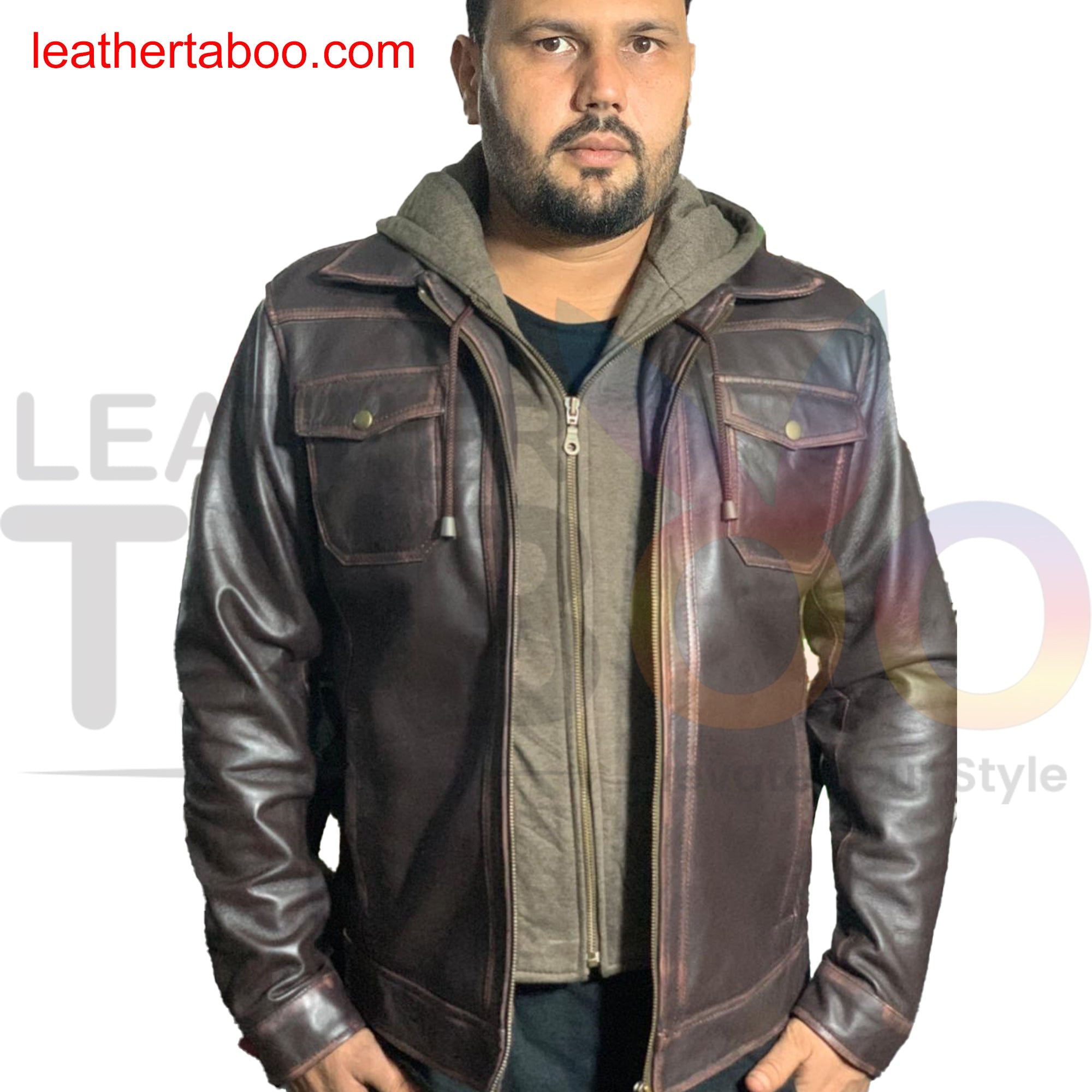 Jackets for Men, Mens Leather Jackets Winter New Casual Motorcycle leather taboo