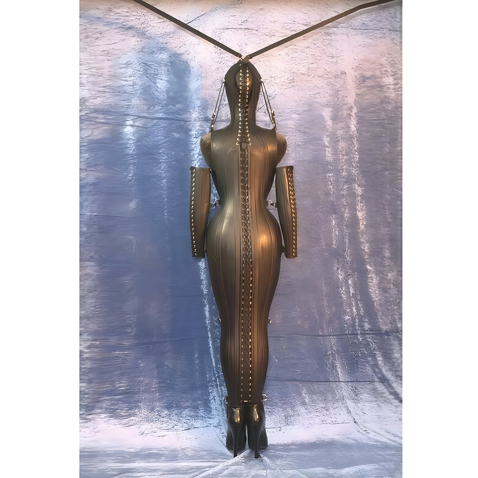 REAL LEATHER WOMEN DRESS MAGIC DOMINA DRESS CORSET - Leather taboo