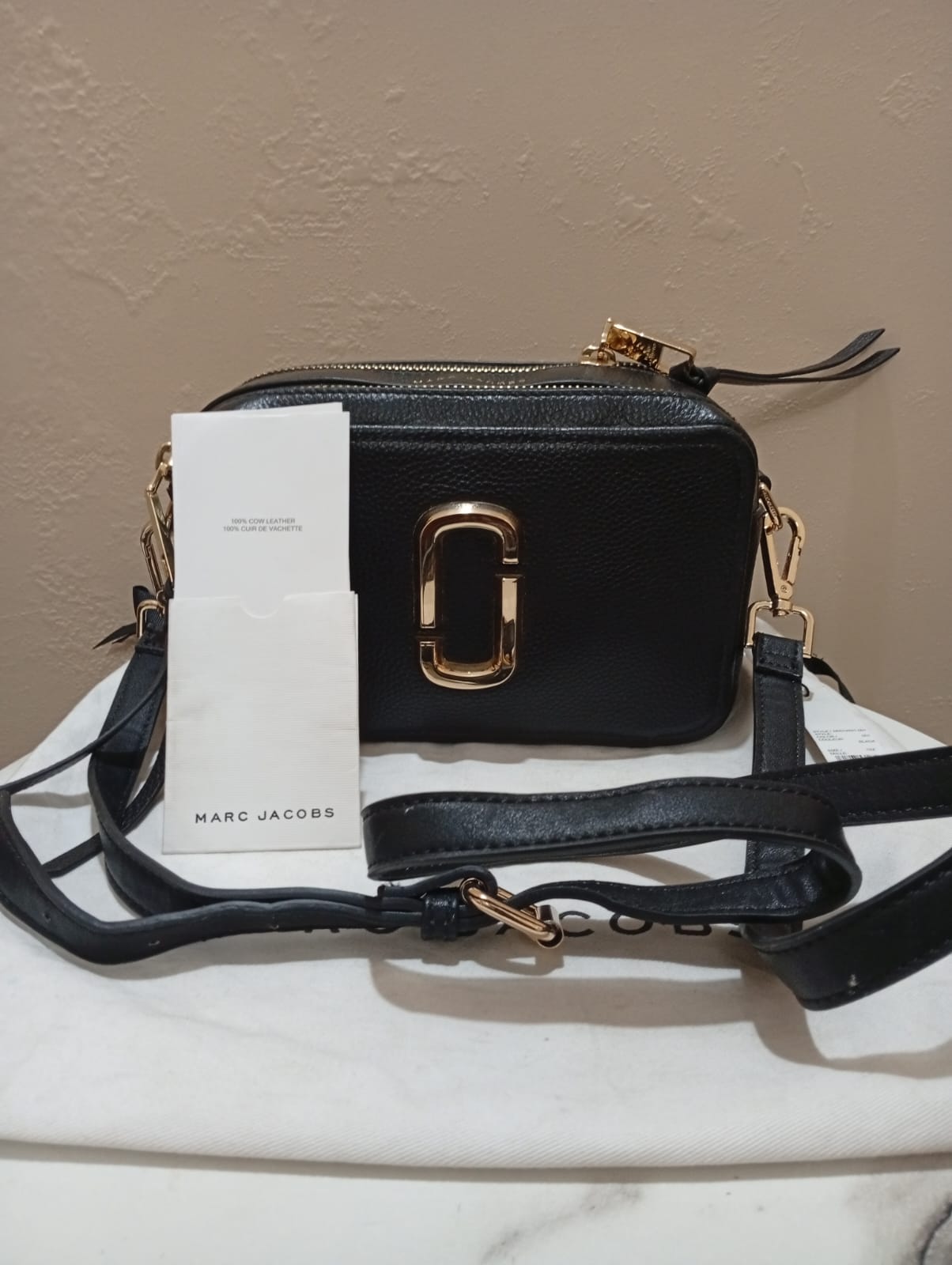 MARC JACOBS Marc Jacobs Snapshot bag in saffiano leather leather taboo