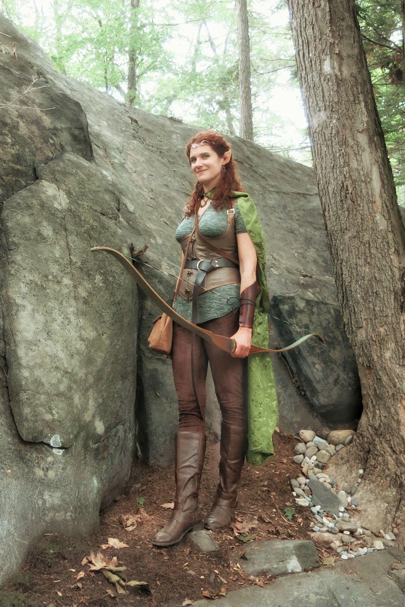 The Real Leather Armor - She-Elf Warrior New-33