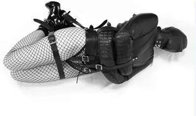 Black leather structured costume jacket editorial styling