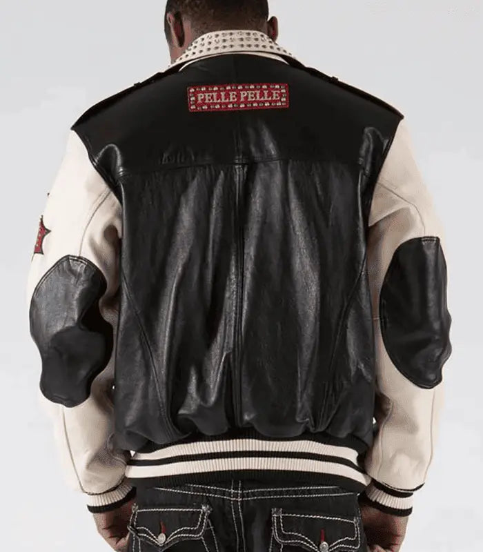 Men's Pelle Pelle Black 1978 Biker Leather Jacket