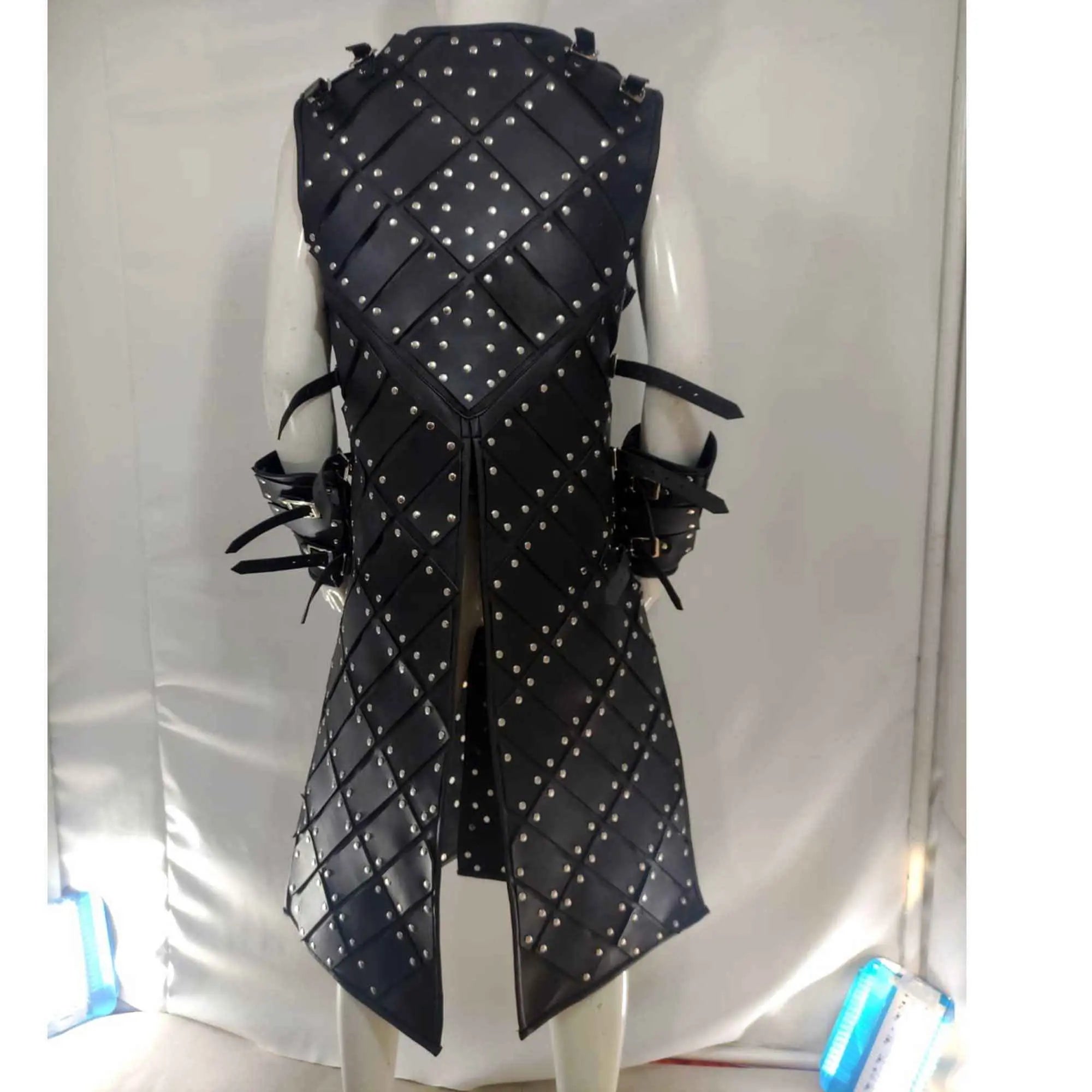 Genuine leather warrior armor handcrafted by Leather Taboo