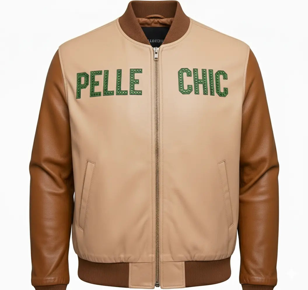 PelleChic Limited Edition Embroidered Leather Jacket โ Native Chief Design leathertaboo.com