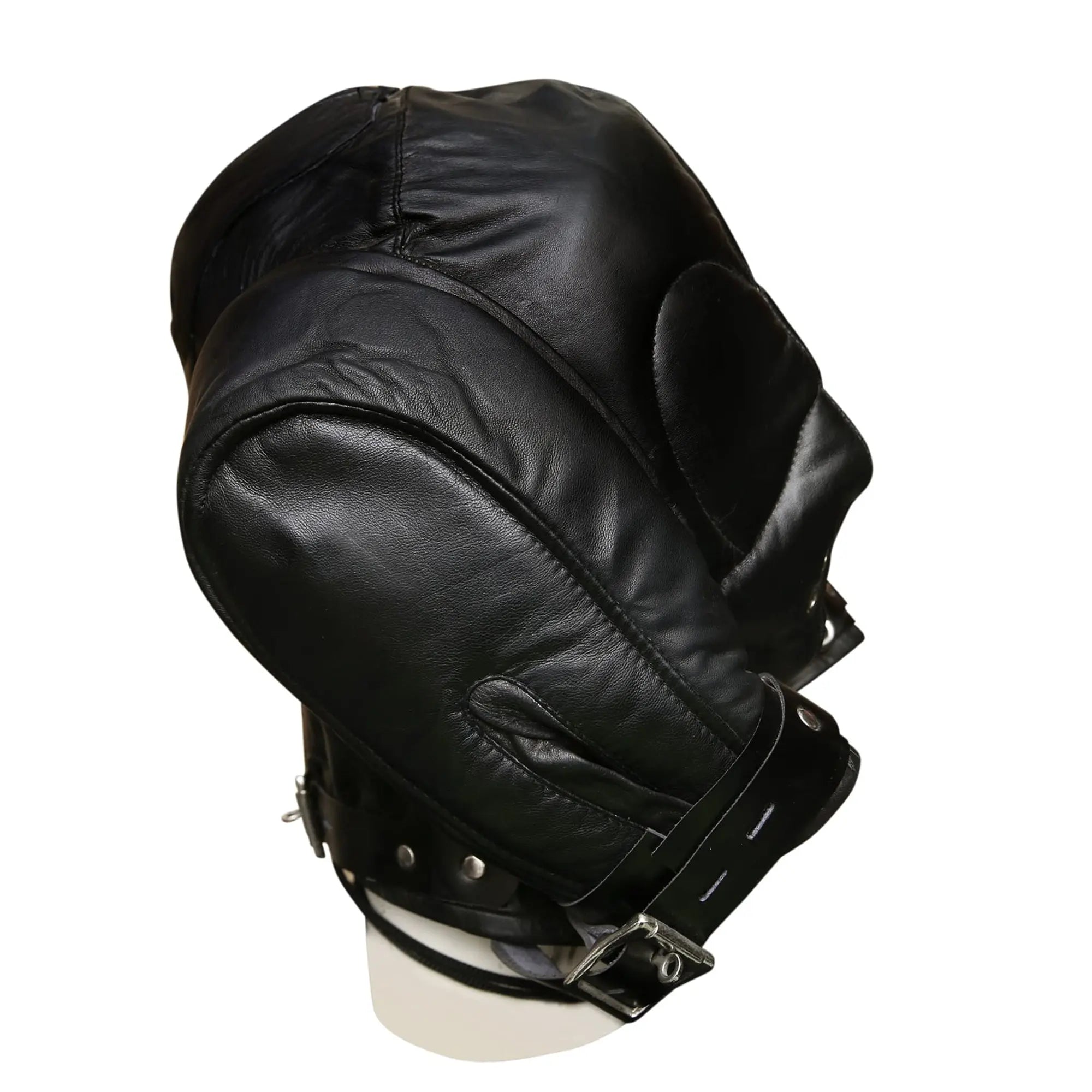 Handmade leather mask with gloves stylish fashion outfit set