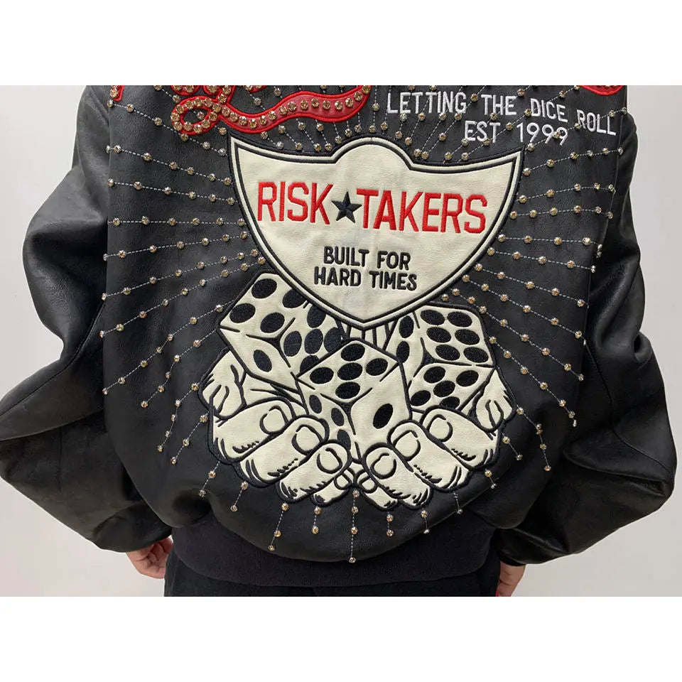 Pelle Pelle Psycho Risk Takers 22nd Anniversary Premium Cowhide Leather Jacket for Men