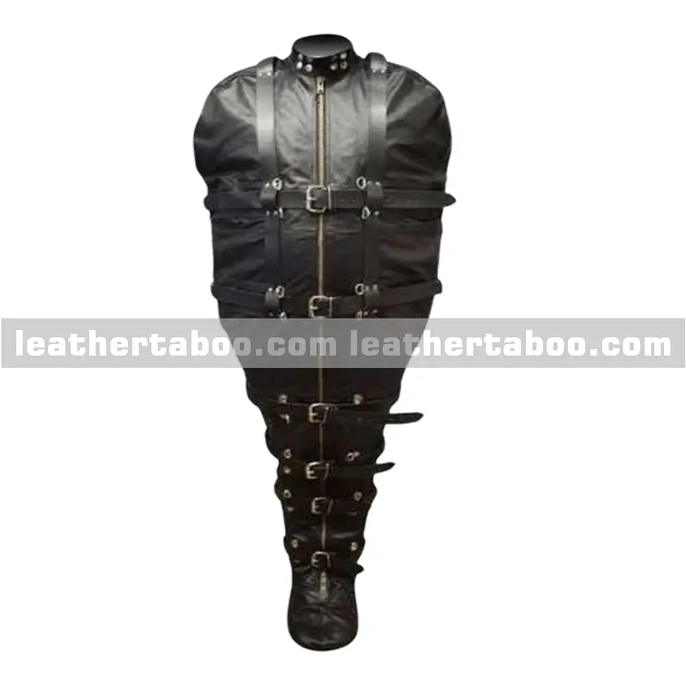 Heavy Duty Leather Sleep Sack with Straps & Zipper leathertaboo.com