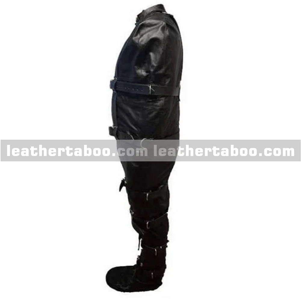 Heavy Duty Leather Sleep Sack with Straps & Zipper leathertaboo.com