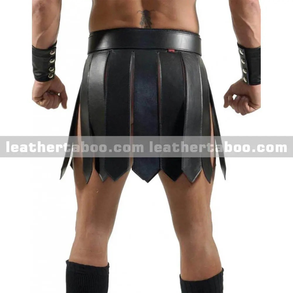 Men's Classic Utility Design Genuine Leather Kilts