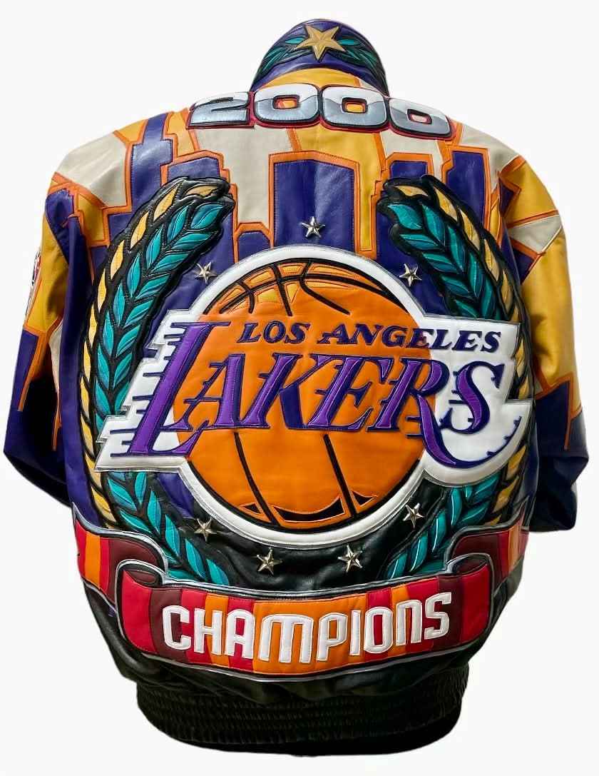 Premium Los Angeles Lakers 2000 Champions Leather Jacket – Luxury NBA Outerwear