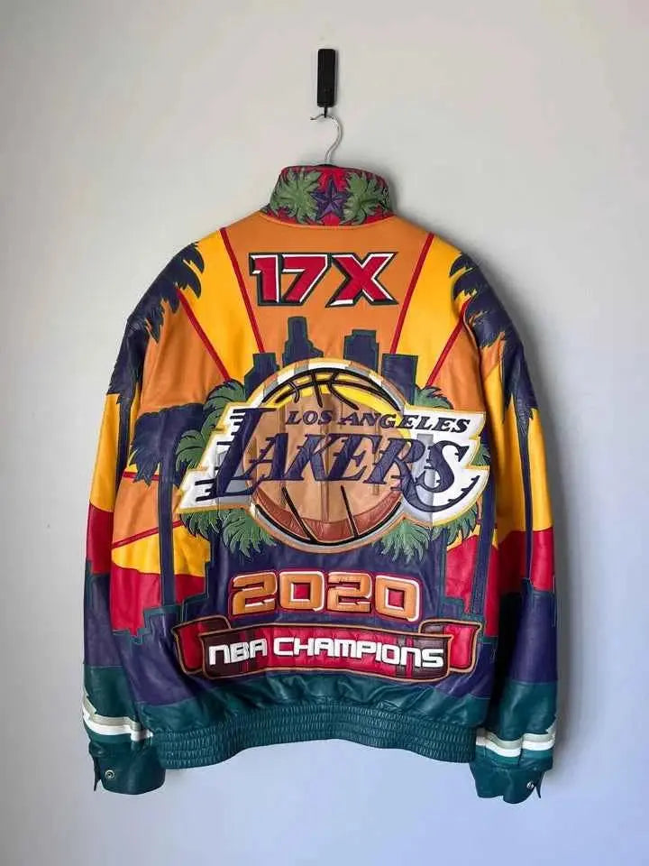 Los Angeles Lakers 2020 Championship Commemorative Leather Jacket